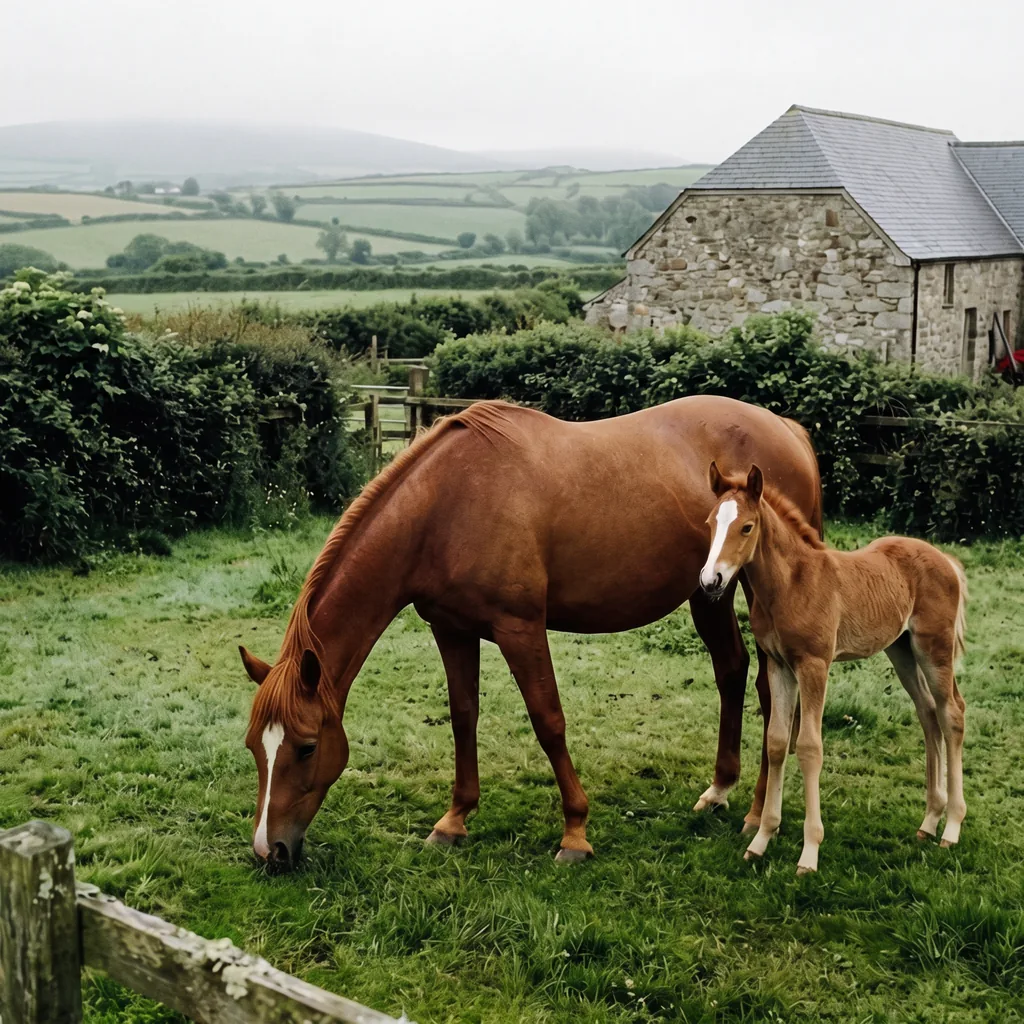Élevage de chevaux au La Ronde des Poneys, Saint-Mexant